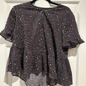 Madewell Peplum Star Top